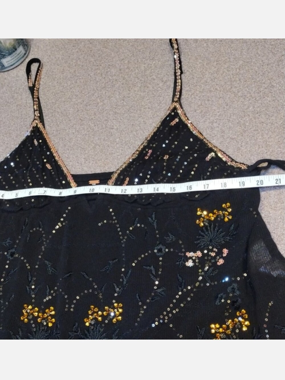 HTF Free People Dance Till Dawn Embroidered Sequin Top - Picture 13 of 16